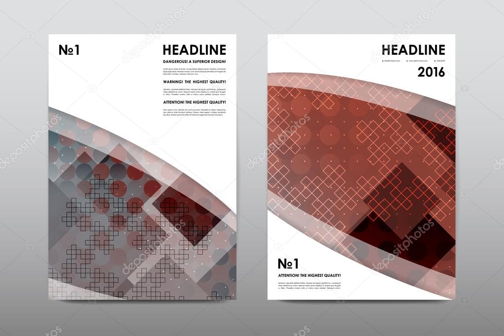Brochure layout template flyer design 