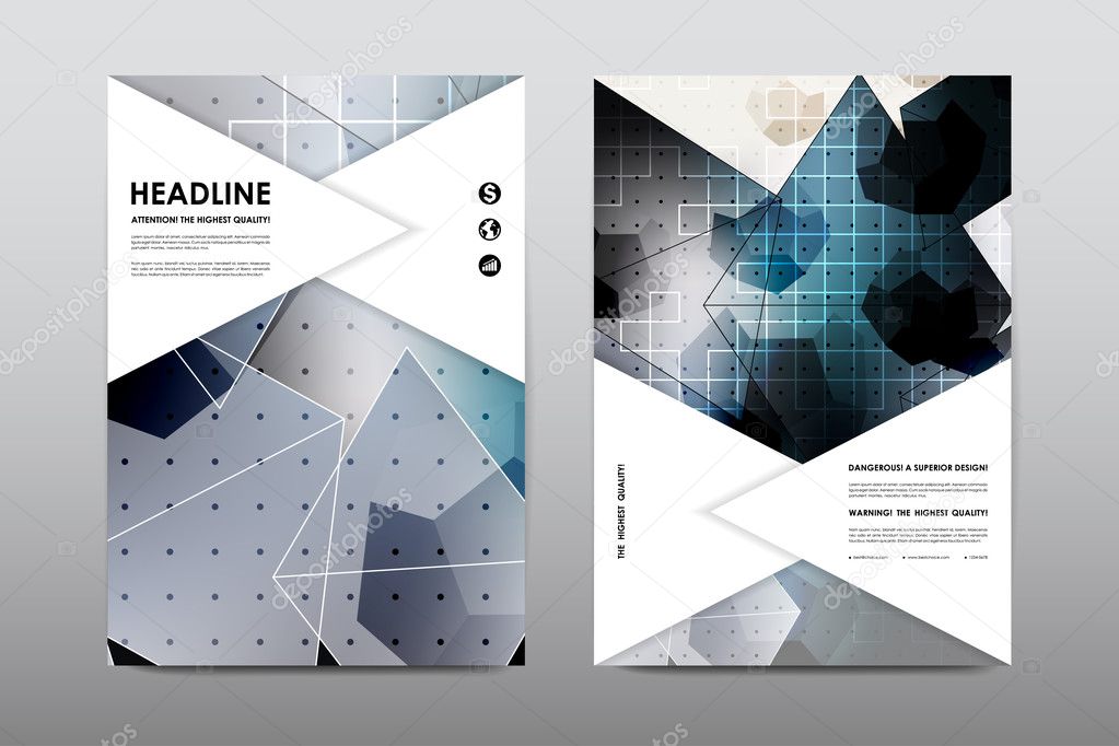 Brochure layout template flyer design 