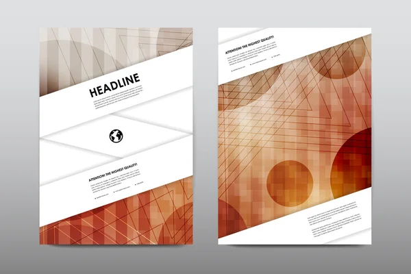 Design Ulotka broszura układ szablonu — Wektor stockowy