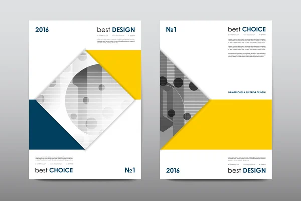 Broschüre Layout Vorlage Flyer Design — Stockvektor