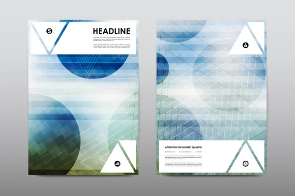 Design de folheto de modelo de layout de folheto — Vetor de Stock