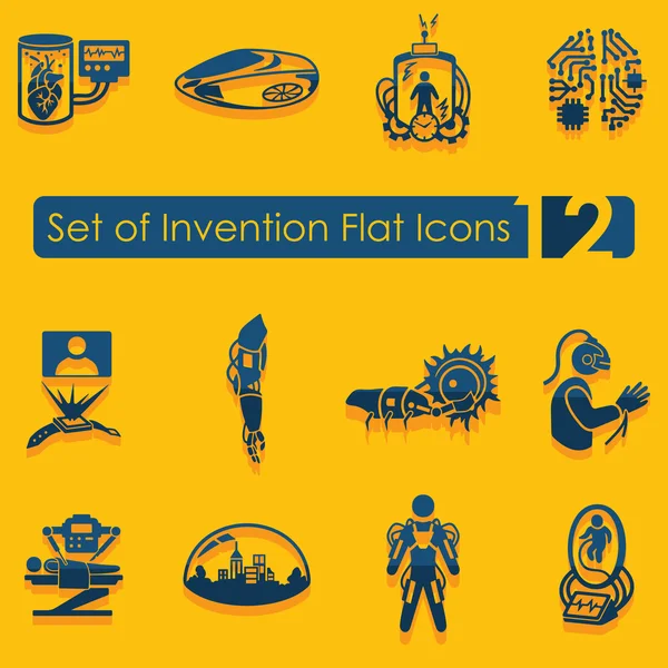 Set di icone di invenzione — Vettoriale Stock