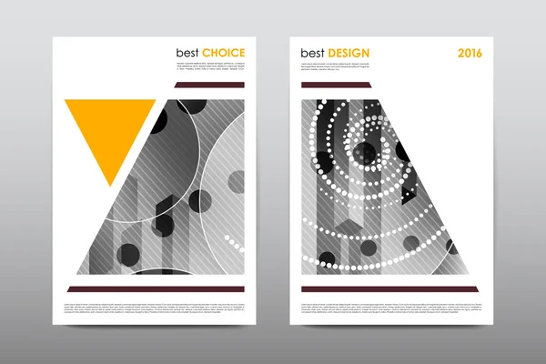 Brochure layout template flyer design — Stock Vector