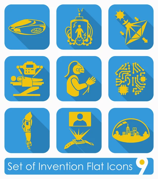 Набор иконок изобретений — стоковый вектор