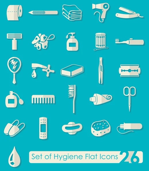 Set di icone per l'igiene — Vettoriale Stock