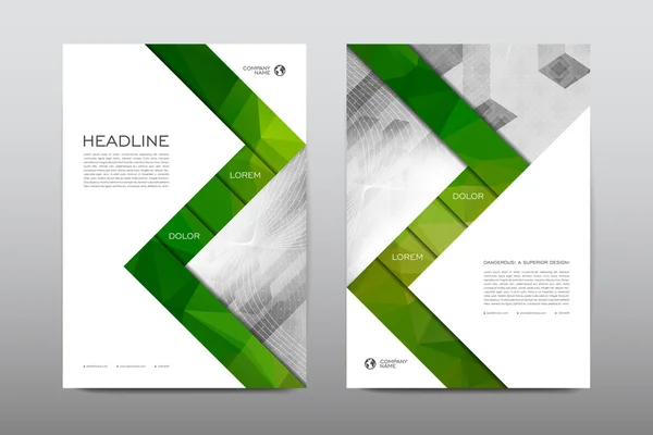 Modèle de présentation de brochure conception de dépliant — Image vectorielle