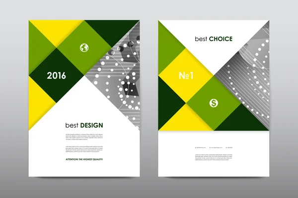 Broşür düzen şablonu el ilanı tasarımı — Stok Vektör