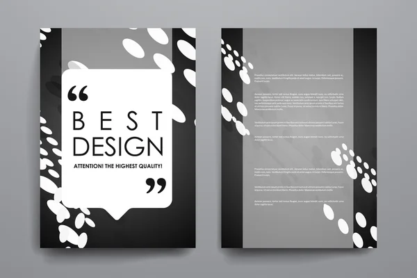 Broşür, poster tasarım şablonları arka plan tarzı dizi — Stok Vektör