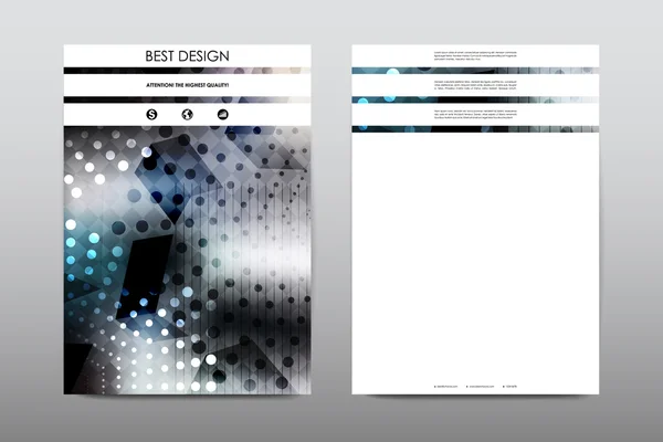 Broschüre Layout Vorlage Flyer Design — Stockvektor
