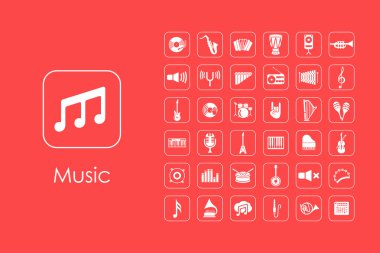 Müzik basit simgeler kümesi