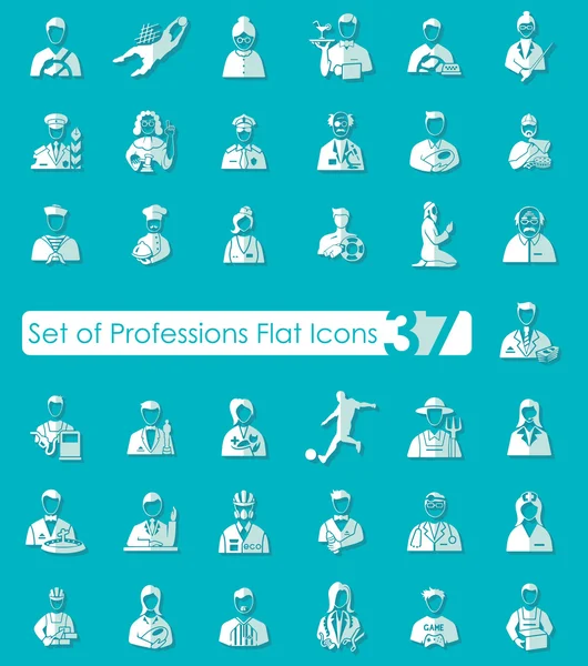 Set of professions icons — Stock Vector