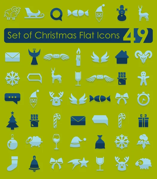 Set of Christmas icons — Stock Vector