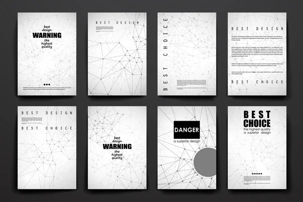 Set di brochure, modelli di poster design — Vettoriale Stock