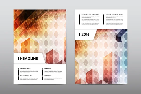 Brochure lay-out sjabloon — Stockvector