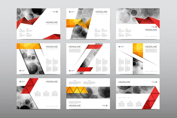 Brochure layout template — Stock Vector