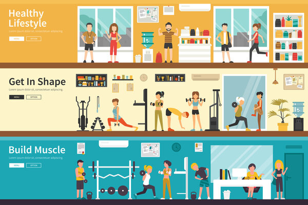 Healthy Lifestyle concept web