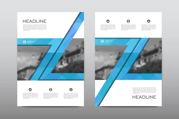 Brochure lay-out sjabloon — Stockvector