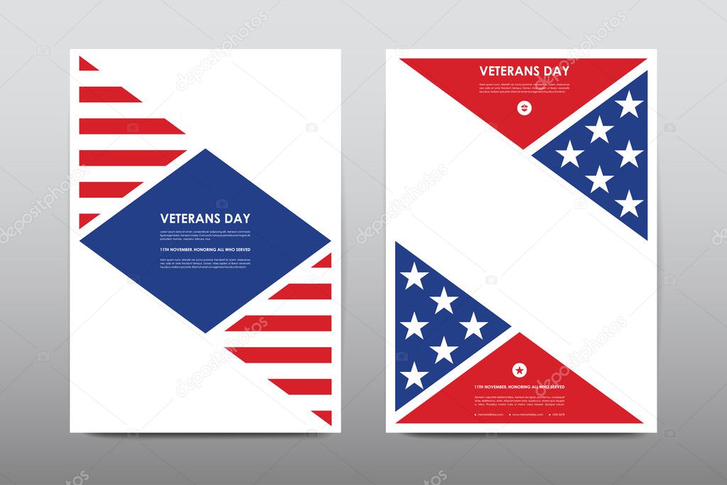 Set of Veterans Day brochures