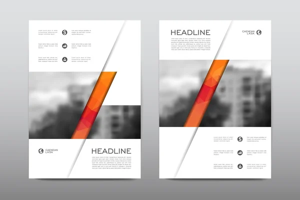 Modello di layout della brochure — Vettoriale Stock