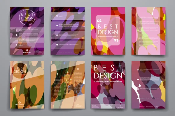 Set di brochure, modelli di poster design — Vettoriale Stock