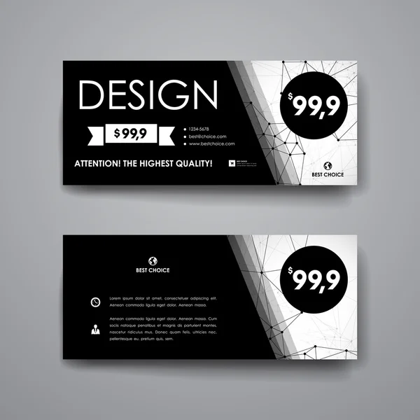 Conjunto de plantillas de banner de diseño moderno — Vector de stock