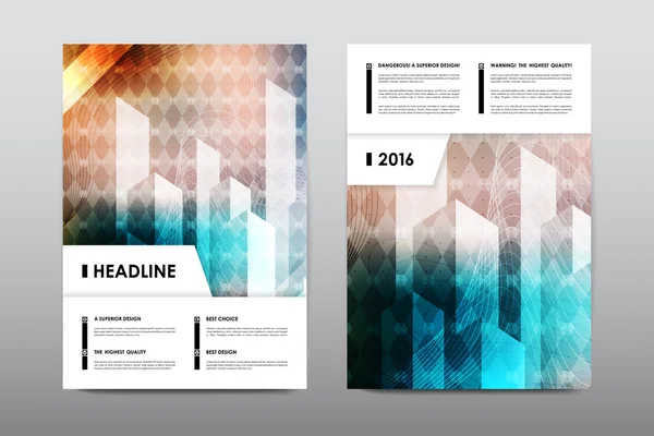 Brochure lay-out sjabloon — Stockvector