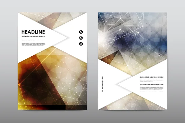 Magazine booklet cover with abstract background — Stock vektor