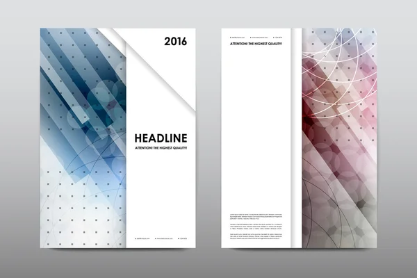 Magazine booklet cover with abstract background — Stockový vektor