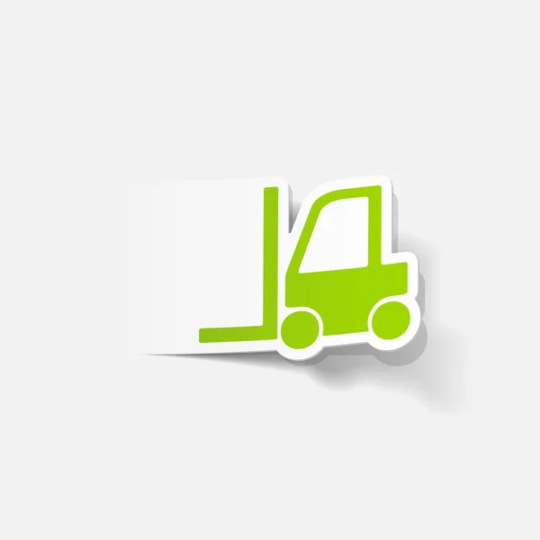 Ontwerpelement: vorkheftruck — Stockvector