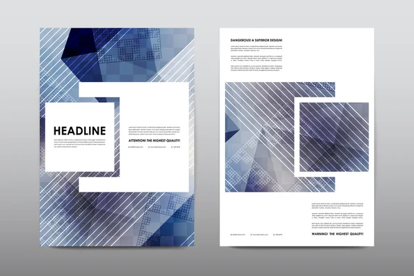 Magazine booklet cover with abstract background — Stock vektor