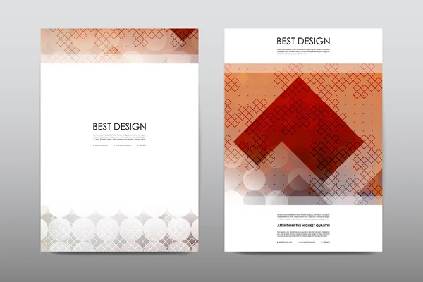 Magazine booklet cover with abstract background — Stockový vektor
