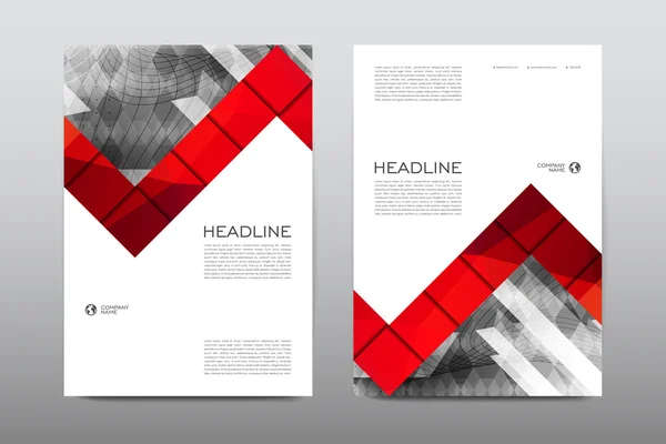 Magazine booklet cover with abstract background — ストックベクタ