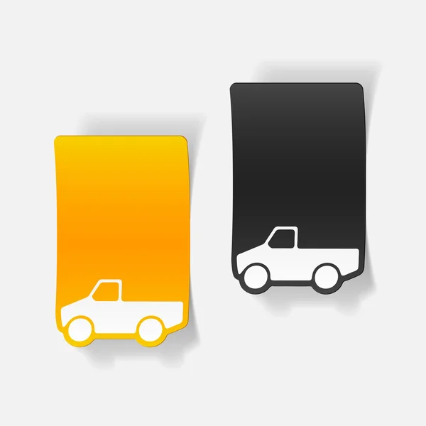 Realistyczny kolor samochodów pickup — Wektor stockowy