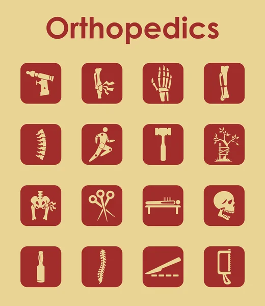 Set van orthopedie pictogrammen — Stockvector