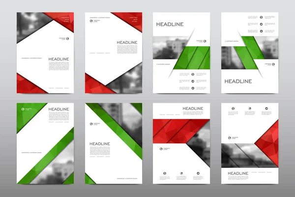 Lay-outs van ontwerp brochures — Stockvector