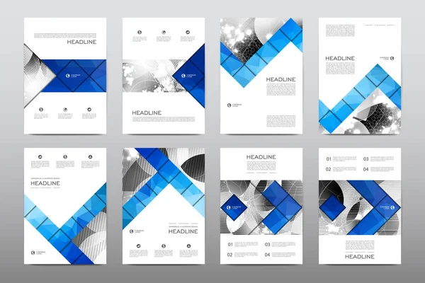 Lay-outs van ontwerp brochures — Stockvector