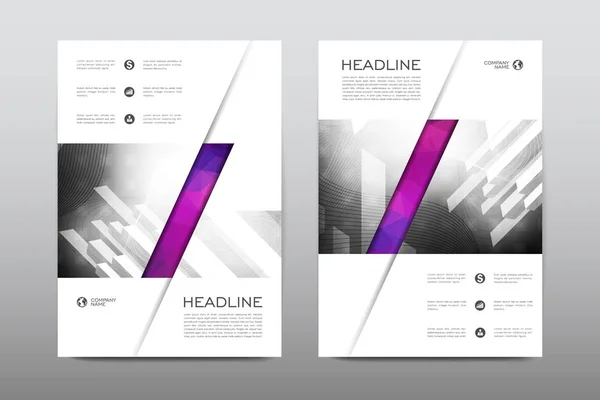 Lay-outs van ontwerp brochures — Stockvector