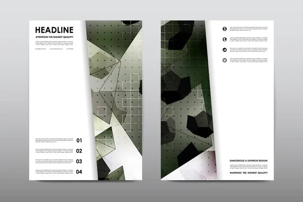 Diseños de folletos de diseño — Archivo Imágenes Vectoriales
