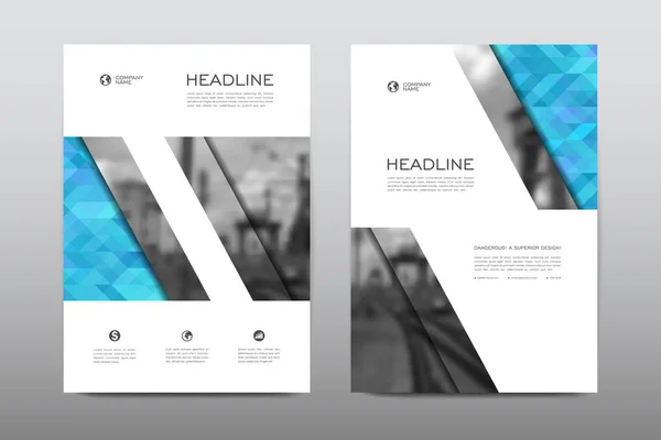 Lay-outs van ontwerp brochures — Stockvector