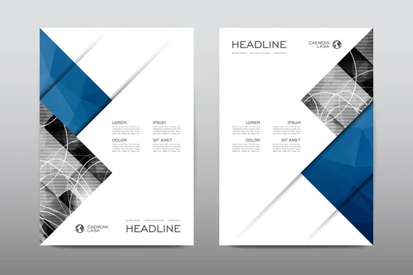 Lay-outs van ontwerp brochures — Stockvector