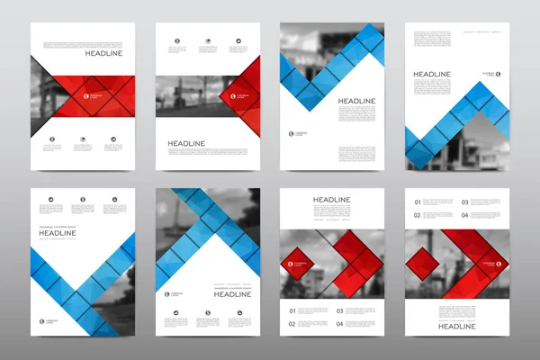 Lay-outs van ontwerp brochures — Stockvector