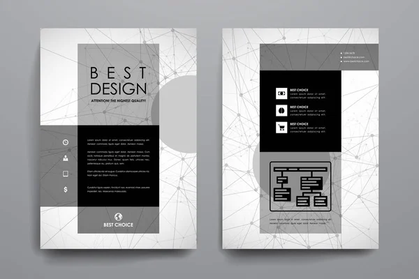 Layout di opuscoli di design — Vettoriale Stock