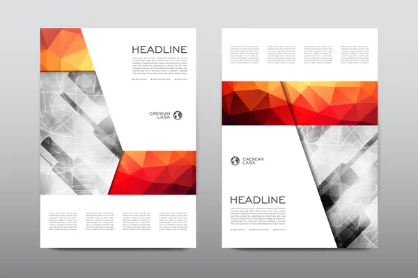 Lay-outs van ontwerp brochures — Stockvector