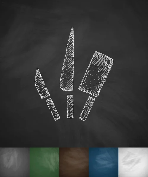 Hand drawn cutlery icon — Stock Vector