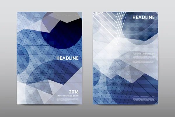 Lay-outs van ontwerp brochures — Stockvector