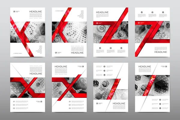 Lay-outs van ontwerp brochures — Stockvector