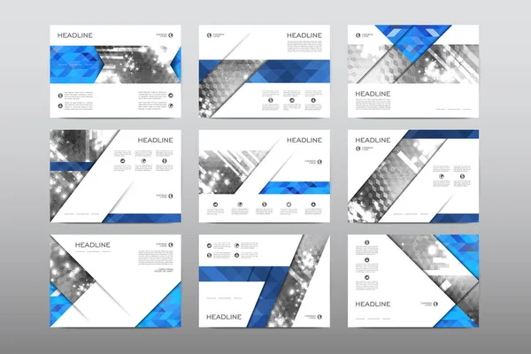Макеты брошюр по дизайну — стоковый вектор
