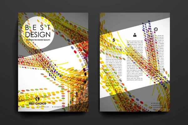 Diseños de folletos de diseño — Vector de stock