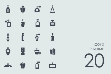 parfüm simge kümesi