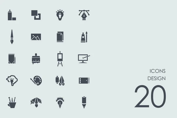 Set van ontwerp pictogrammen — Stockvector